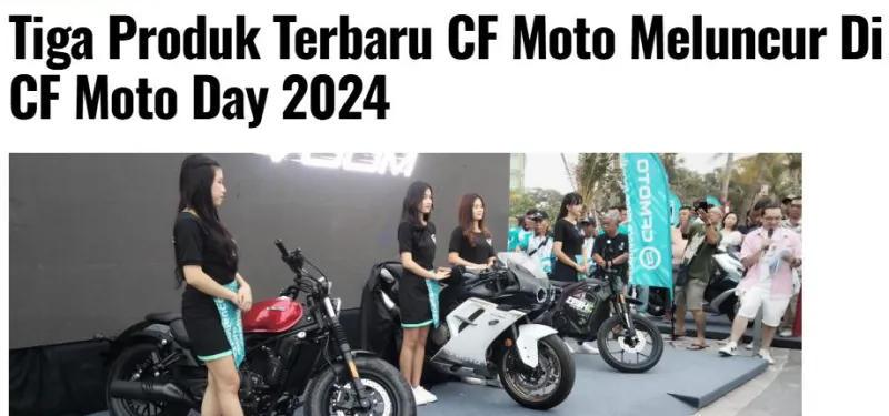 Tiga Produk Terbaru CF Moto Meluncur Di CF Moto Day 2024